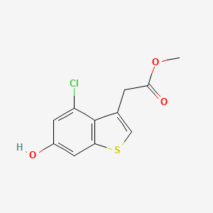 Methyl(4-chloro-6-hydroxy-1-benzothiophen-3-yl)acetate