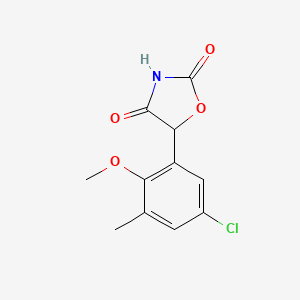 5-(5-Chloro-2-methoxy-3-methylphenyl)-oxazolidine-2,4-dione