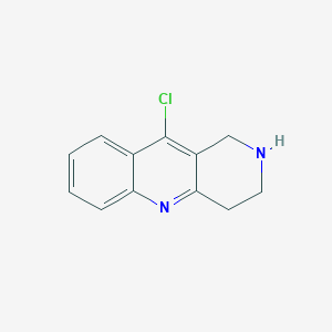 molecular formula C12H11ClN2 B8279370 10-Chloro-1,2,3,4-tetrahydro-benzo[b][1,6]-naphthyridine 