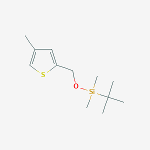 molecular formula C12H22OSSi B8279386 t-Butyl(dimethyl)[(4-methyl-2-thienyl)methoxy]silane 