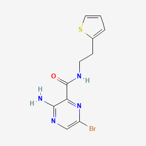 3-Amino-6-bromo-N-(2-thien-2-ylethyl)pyrazine-2-carboxamide