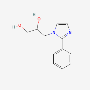 molecular formula C12H14N2O2 B8279524 3-(2-Phenyl-1h-imidazol-1-yl)-1,2-propanediol 