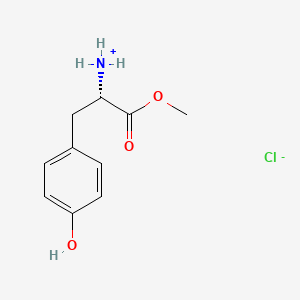 [(2S)-3-(4-Hydroxyphenyl)-1-methoxy-1-oxopropan-2-yl]azanium;chloride