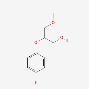 molecular formula C10H13FO3 B8279569 2-(4-Fluorophenoxy)-3-methoxy-propan-1-ol 