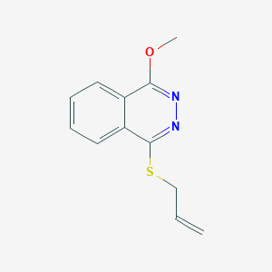 molecular formula C12H12N2OS B8279599 1-Methoxy-4-allylthiophthalazine 