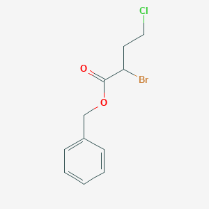 molecular formula C11H12BrClO2 B8279607 Benzyl 2-bromo-4-chlorobutyrate 