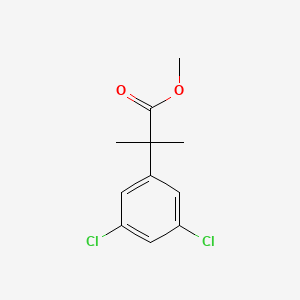molecular formula C11H12Cl2O2 B8279662 2-(3,5-Dichloro-phenyl)-2-methyl-propionic acid methyl ester 
