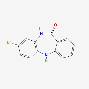 molecular formula C13H9BrN2O B8279683 8-bromo-5H-dibenzo[b,e][1,4]diazepin-11(10H)-one 