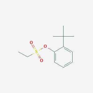 molecular formula C12H18O3S B8279687 2-Tert-butylphenyl ethanesulfonate 