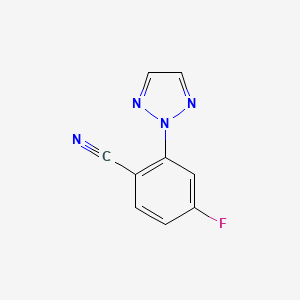 4-Fluoro-2-1,2,3-triazol-2-yl-benzonitrile