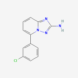 5-(3-Chlorophenyl)[1,2,4]triazolo[1,5-a]pyridin-2-amine