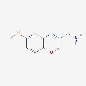 molecular formula C11H13NO2 B8279747 (6-Methoxy-2h-3-chromenyl)methanamine 