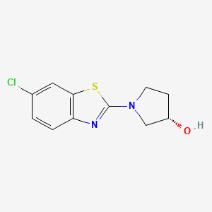 molecular formula C11H11ClN2OS B8279763 (S)-1-(6-chlorobenzo[d]thiazol-2-yl)pyrrolidin-3-ol 