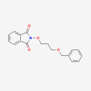 molecular formula C18H17NO4 B8279781 N-(3-Benzyloxyprop-1-oxy)phthalimide 