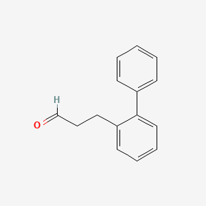 molecular formula C15H14O B8279786 2,3-Biphenylpropanal 