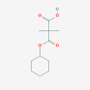 molecular formula C11H18O4 B8279815 2,2-Dimethylmalonic acid monocyclohexyl ester 