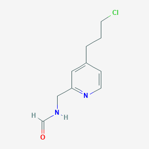 2-(N-formylaminomethyl)-4-(3-chloropropyl)pyridine