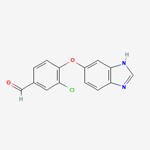 4-(1H-benzimidazol-5-yloxy)-3-chlorobenzaldehyde
