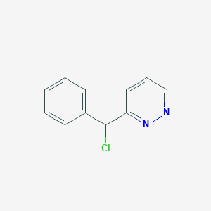 molecular formula C11H9ClN2 B8279961 3-(Chloro-phenylmethyl)pyridazine 