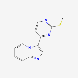 molecular formula C12H10N4S B8280040 3-[2-Methylthio-4-pyrimidinyl]imidazo[1,2-a]pyridine 