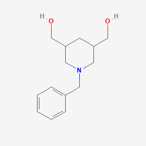 molecular formula C14H21NO2 B8280162 (1-Benzylpiperidine-3,5-diyl)dimethanol 