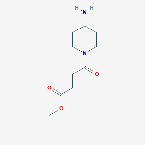 molecular formula C11H20N2O3 B8280171 Ethyl 4-(4-aminopiperidin-1-yl)-4-oxobutanoate 