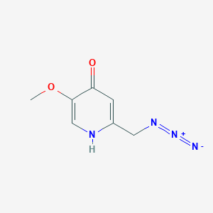 molecular formula C7H8N4O2 B8280223 2-Azidomethyl-5-methoxy-pyridin-4-ol 