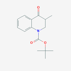molecular formula C15H19NO3 B8280308 1-(tert-Butoxycarbonyl)-3-methyl-1,2,3,4-tetrahydroquinoline-4-one 