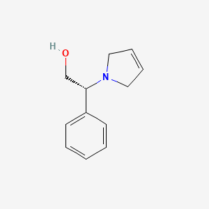 molecular formula C12H15NO B8280332 2-(R)-Phenyl-2-(3-pyrroline-1-yl)ethanol 