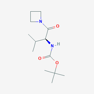 molecular formula C13H24N2O3 B8280447 (S)-tert-butyl 1-(azetidin-1-yl)-3-methyl-1-oxobutan-2-ylcarbamate CAS No. 1162654-26-3