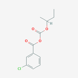 molecular formula C12H13ClO4 B8280479 3-Chlorobenzoyl 1-methyl-1-propyl carbonate 