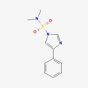 molecular formula C11H13N3O2S B8280516 N,N-Dimethyl-4-phenyl-1H-imidazole-1-sulfonamide 
