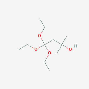 molecular formula C11H24O4 B8280521 4,4,4-Triethoxy-2-methyl-butan-2-ol 