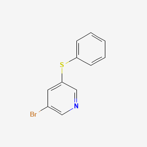 molecular formula C11H8BrNS B8280556 3-Bromo-5-(phenylthio)pyridine CAS No. 284040-68-2