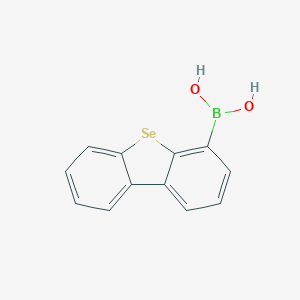 molecular formula C12H9BO2Se B8280582 Dibenzoselenophen-4-ylboronic acid 