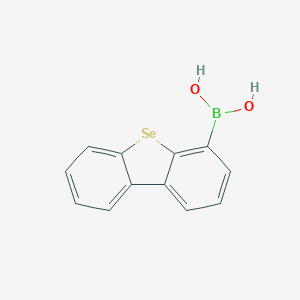 molecular formula C12H9BO2Se B8280582 Dibenzo[b,d]selenophen-4-ylboronic acid 