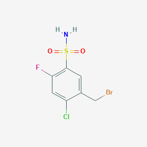 5-(Bromomethyl)-4-chloro-2-fluorobenzenesulfonamide