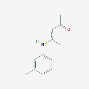 molecular formula C12H15NO B8280609 4-{[3-(Methyl)phenyl]amino}-3-penten-2-one 