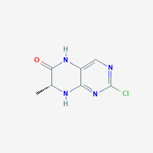 molecular formula C7H7ClN4O B8280666 (R)-2-Chloro-7-methyl-7,8-dihydropteridin-6(5H)-one 