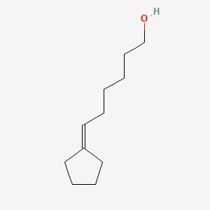 molecular formula C11H20O B8280711 6-Cyclopentylidene-hexan-1-ol 