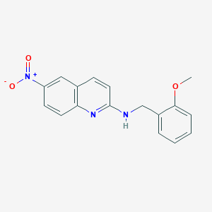 (2-Methoxy-benzyl)-(6-nitro-quinolin-2-yl)-amine