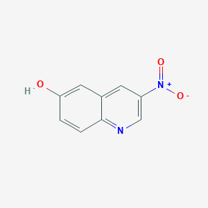 molecular formula C9H6N2O3 B8280848 6-Hydroxy-3-nitroquinoline 