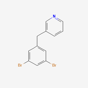 molecular formula C12H9Br2N B8280951 3-(3,5-Dibromobenzyl)pyridine 