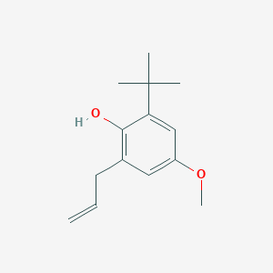 molecular formula C14H20O2 B8280986 2-Allyl-6-tert-butyl-4-methoxyphenol 