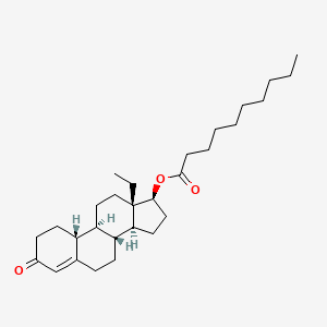 (8R,9S,10R,13S,14S,17S)-13-ethyl-3-oxo-2,3,6,7,8,9,10,11,12,13,14,15,16,17-tetradecahydro-1H-cyclopenta[a]phenanthren-17-yl decanoate