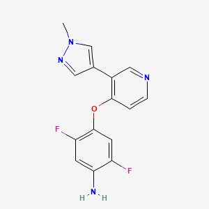 2,5-difluoro-4-(3-(1-methyl-1H-pyrazol-4-yl)pyridin-4-yloxy)benzenamine