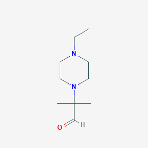 2-(4-Ethylpiperazin-1-yl)-2-methyl-propanal