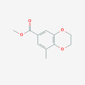 molecular formula C11H12O4 B8281107 Methyl 8-methyl-2,3-dihydro-1,4-benzodioxin-6-carboxylate 