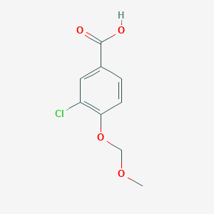 molecular formula C9H9ClO4 B8281137 3-Chloro-4-methoxymethoxybenzoic acid CAS No. 570408-33-2
