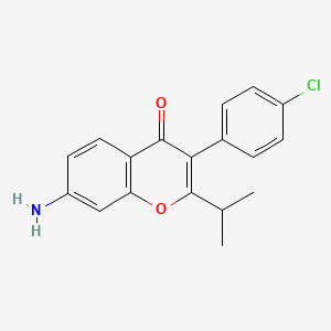 7-Amino-3-(4-chlorophenyl)-2-isopropyl-chromen-4-one